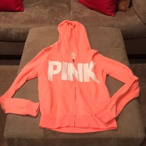 PINK neon zip up
